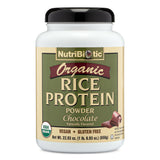 NutriBiotic frente del envase mostrando la marca y beneficio proteico