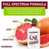 NutriBiotic comparación de tamaño 4 oz junto a objetos cotidianos útil para referencia
