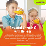 NutriBiotic mezclado en batido demostrando una mezcla homogénea