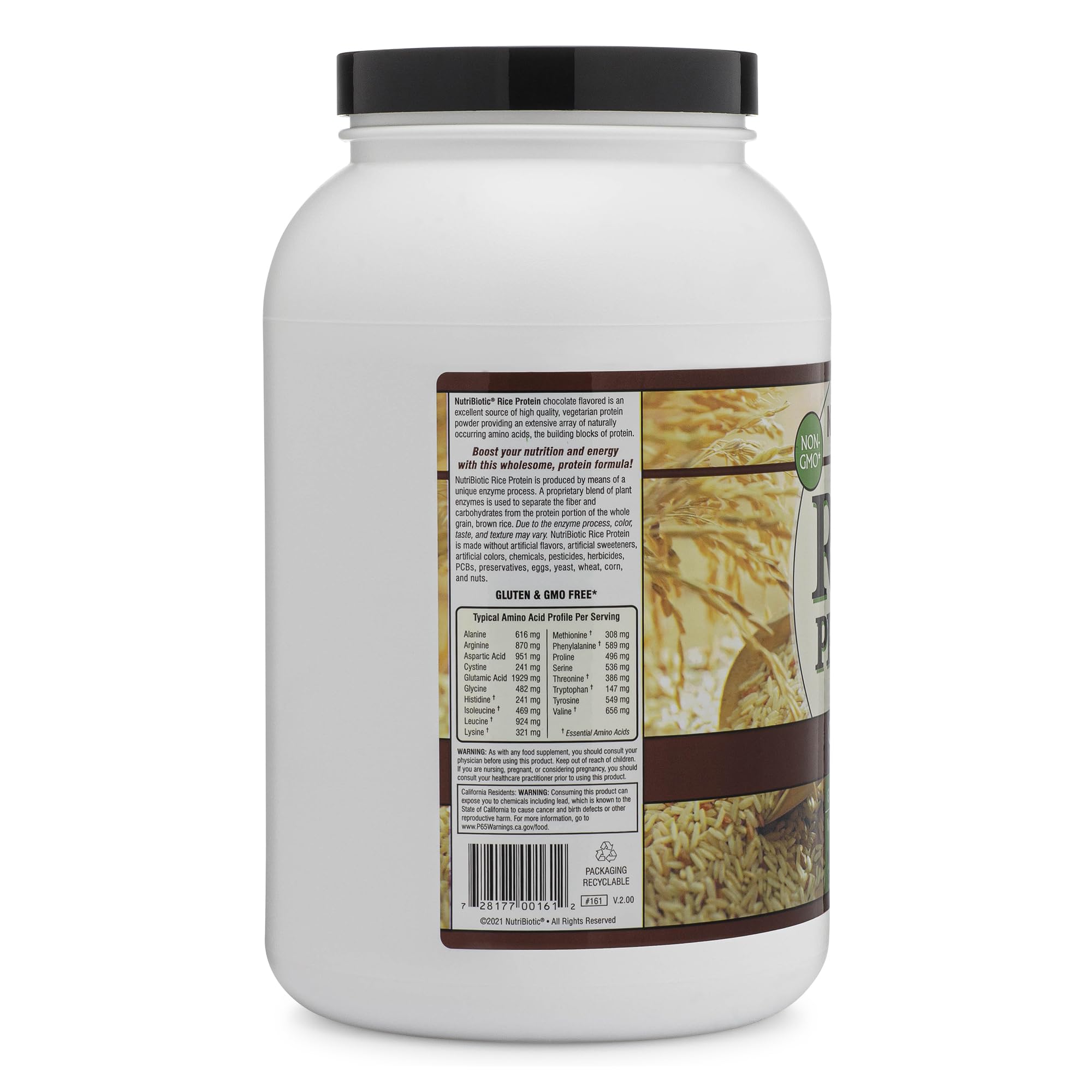 NutriBiotic detalle de la textura del polvo, muestra fácil mezcla