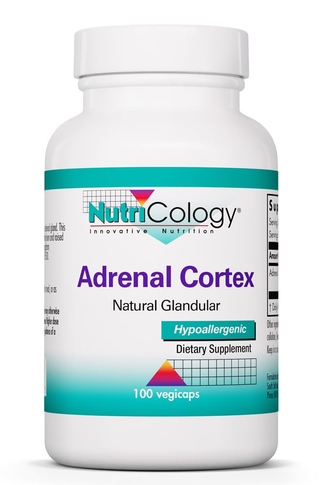Allergy Research Group NutriCology frasco frontal con etiqueta clara y beneficios visibles