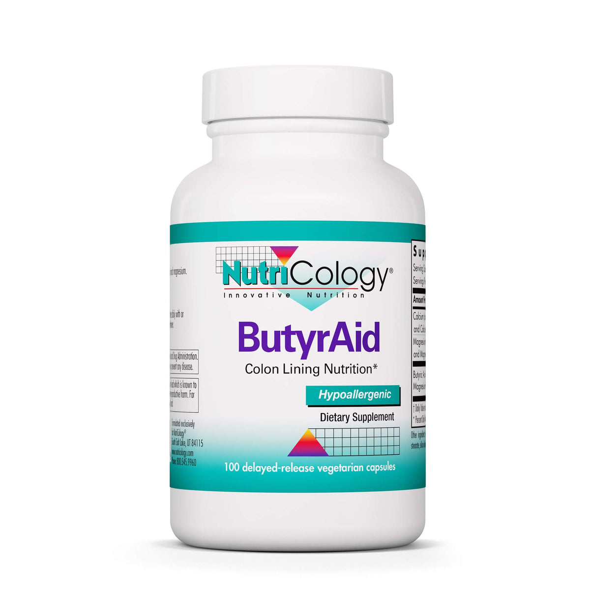 Allergy Research Group botella frontal mostrando marca y beneficio digestivo