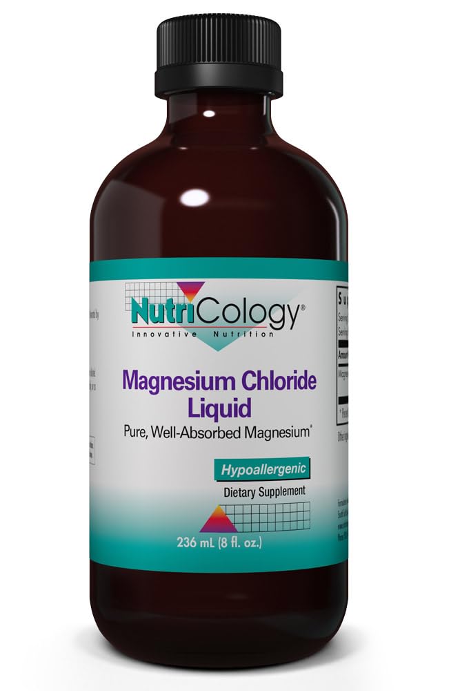 Allergy Research Group frasco NutriCology frente y etiqueta clara para identificación
