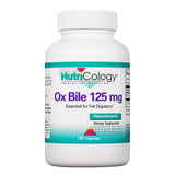 Allergy Research Group botella frontal de Nutricology Ox Bile 125 mg, presentación clara
