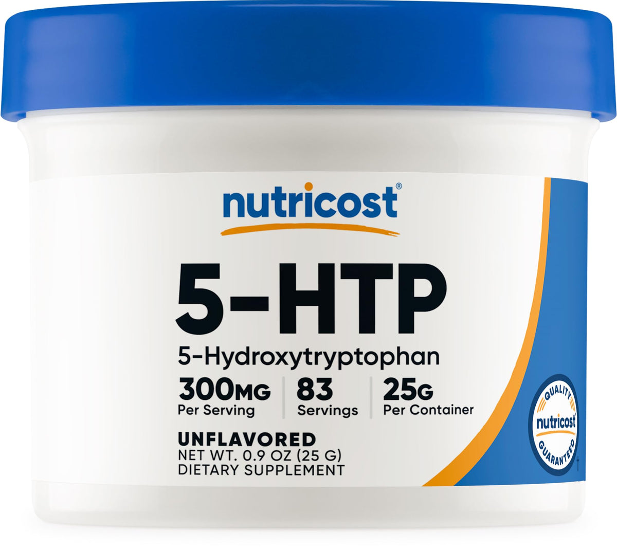 Nutricost envase frontal mostrando etiqueta y beneficio de pureza