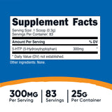 Nutricost polvo fino de 5-HTP mostrando textura y fácil mezcla
