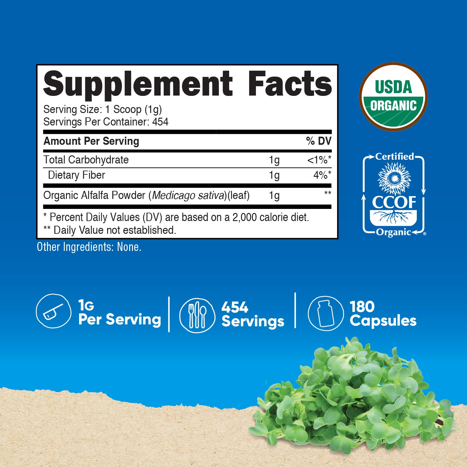 Nutricost alfalfa polvo textura fina para mezclar en recetas