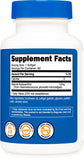 Etiqueta nutricional de Nutricost astaxanthin mostrando dosis y composición