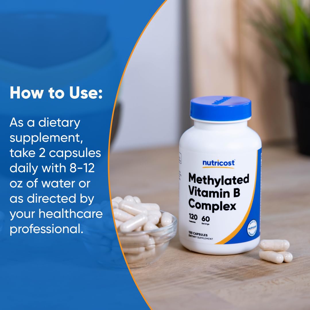 Nutricost detalle de ingredientes resaltando vitaminas B y minerales clave