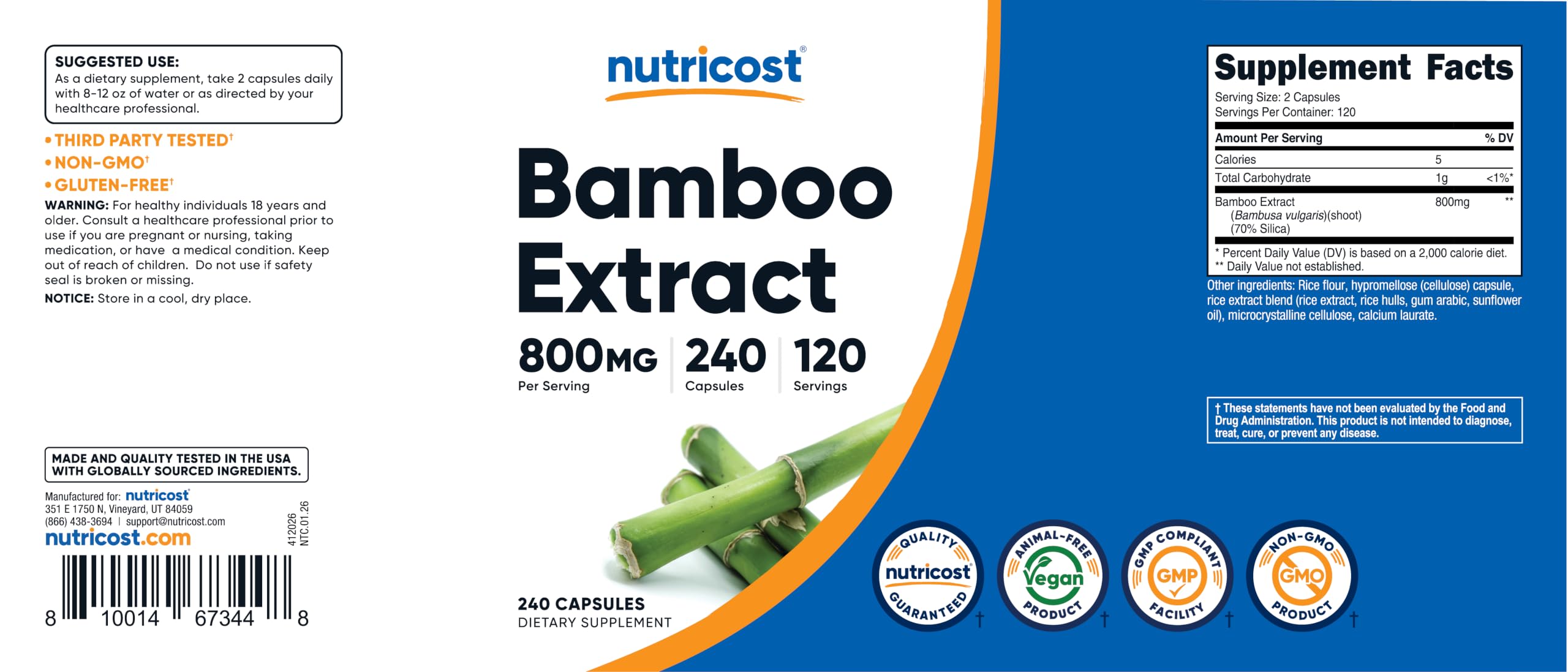 Nutricost suplemento en cocina para integrar en rutina diaria saludable