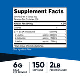 Nutricost BCAA textura en cucharada sin grumos, demuestra mezcla rápida y sin sabor