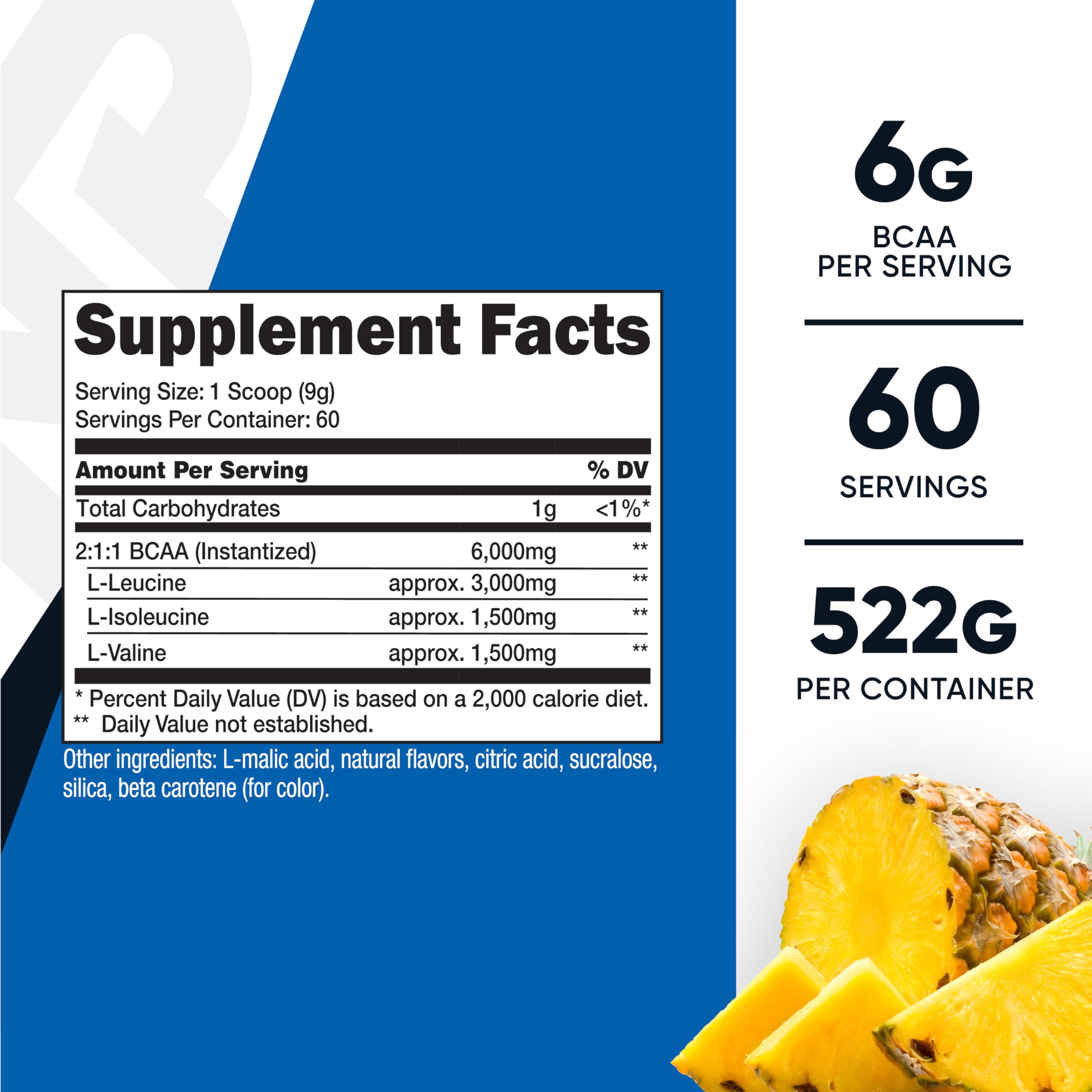 Nutricost BCAA polvo textura cerca que muestra finura y fácil disolución como beneficio