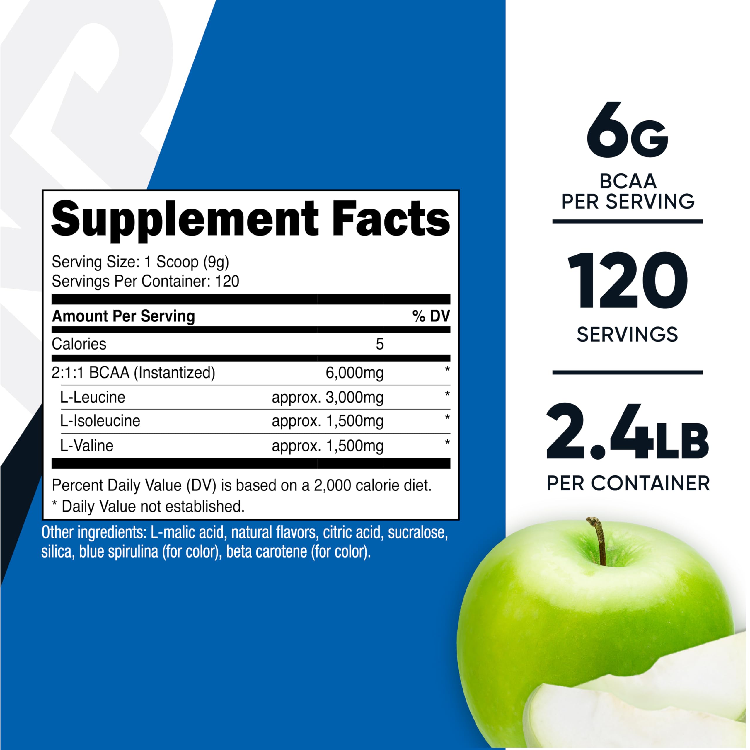 Nutricost polvo BCAA textura en primer plano para mezcla rápida y solubilidad