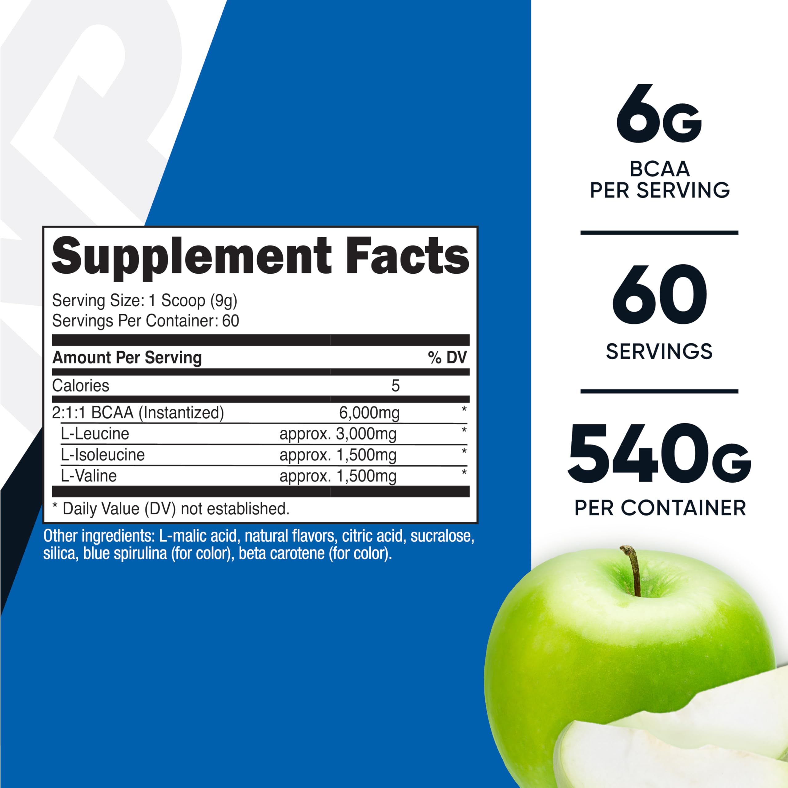 Nutricost polvo de BCAA en textura fina, mezcla rápida y uniforme