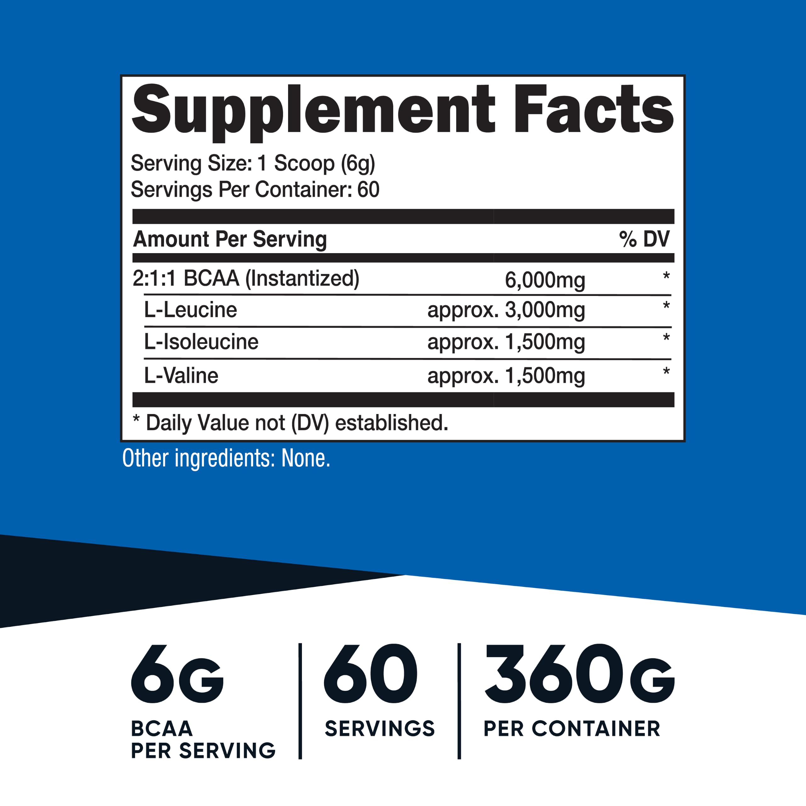 Nutricost primer plano de la textura del polvo BCAA que demuestra alta solubilidad