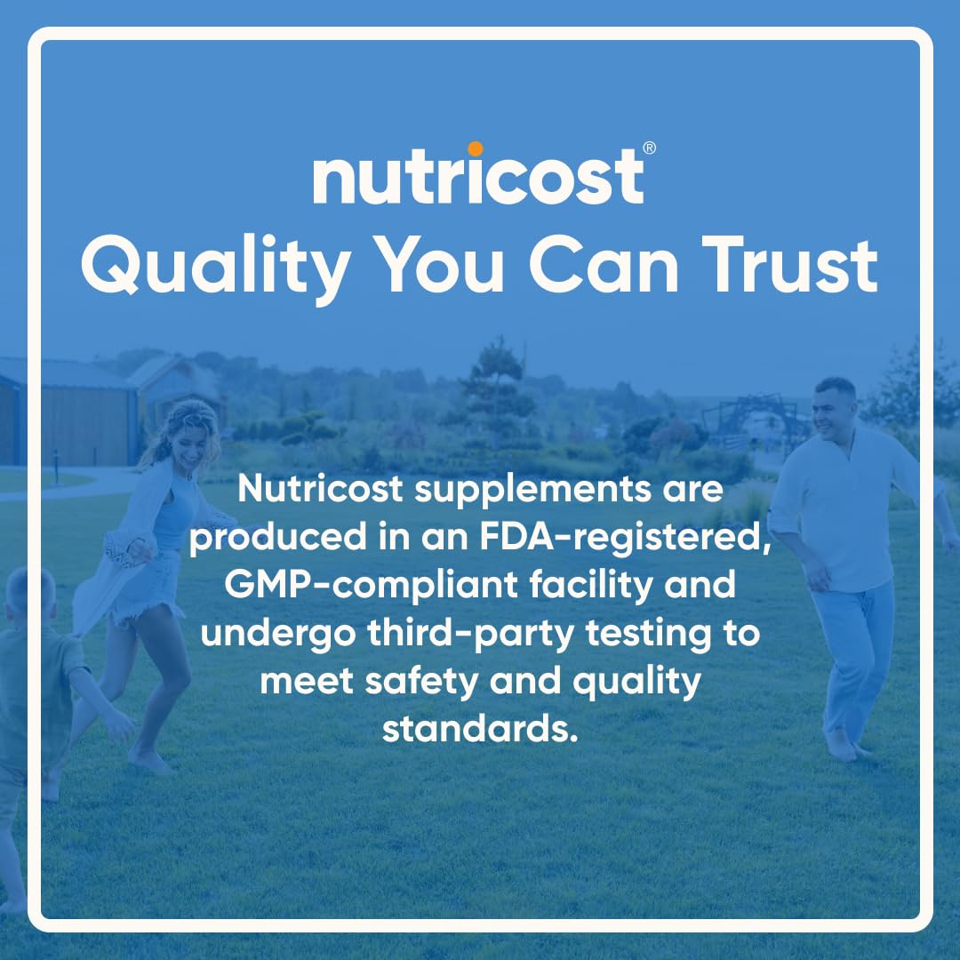 Nutricost sello CCOF Visible que confirma origen "Made With Organic"