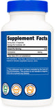Nutricost etiqueta nutricional resaltando 600 mg y certificaciones de calidad