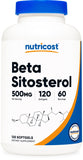 Nutricost frasco frontal mostrando envase y cantidad de cápsulas, confianza de origen