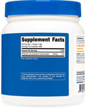 Nutricost envase junto a mano para apreciar tamaño y cantidad