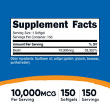 Nutricost detalle de softgel brillante y textura suave, fácil de tragar beneficioso