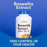 Nutricost botella abierta con cápsulas, muestra cantidad por envase