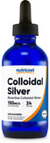 Nutricost botella frontal 4oz vidrio azul para protección UV