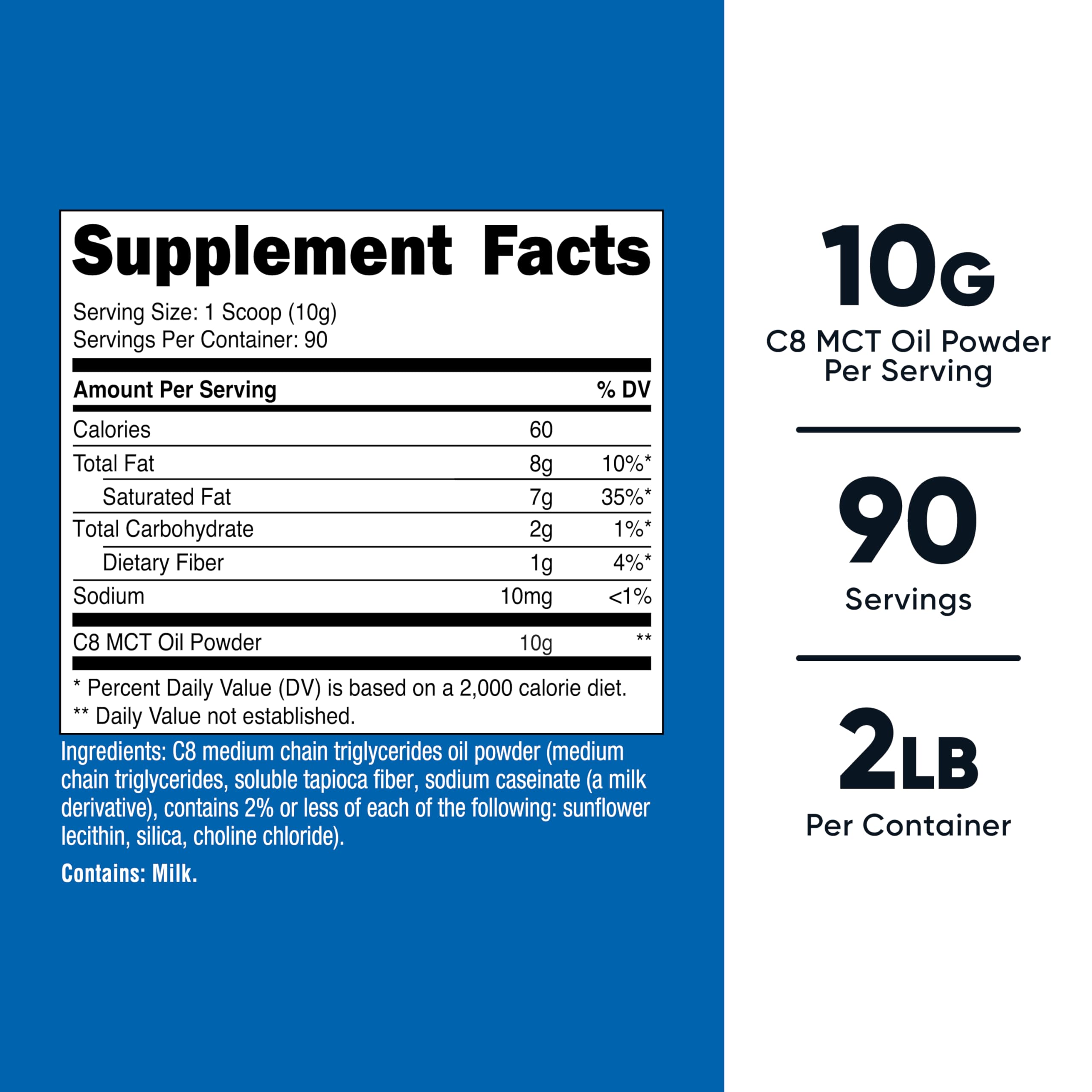 Nutricost primer plano de la textura en polvo fácil de mezclar beneficios