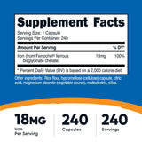 Nutricost cápsula en mano detalle de textura y fácil de tragar