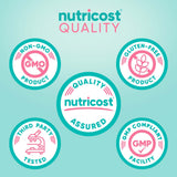 Nutricost cápsulas en mano mostrando tamaño real y facilidad de ingesta