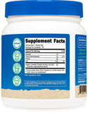 Nutricost comparación de tamaño del envase de 16 oz para calcular porciones