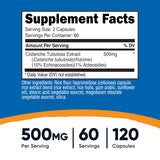 Nutricost etiqueta ampliada con porcentajes y certificaciones visibles