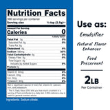 Nutricost polvo fino de citrato de sodio textura visible para dosificar fácilmente