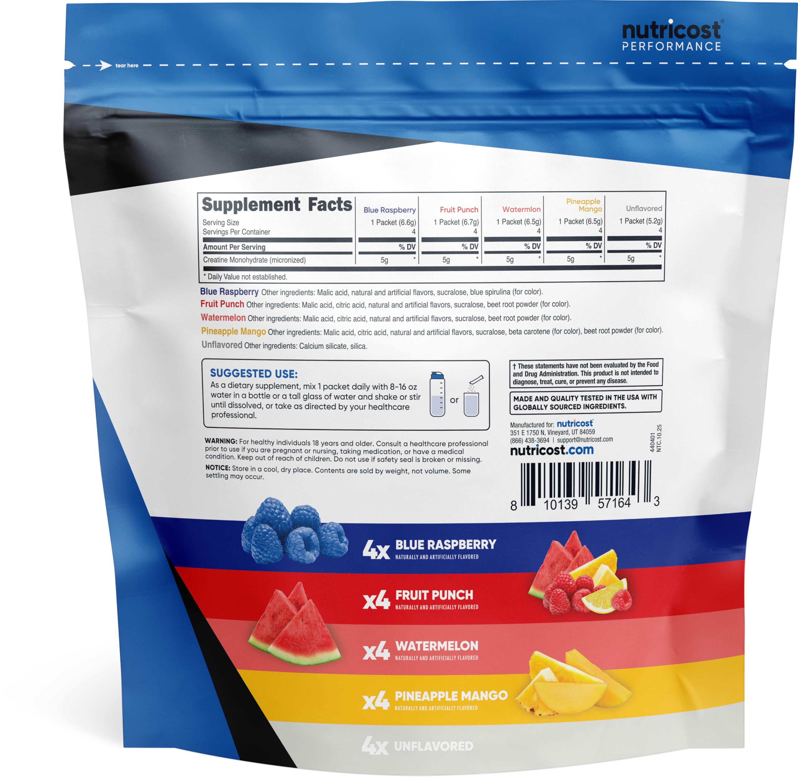 Nutricost variedad de sabores en contexto de entrenamiento, opciones apetecibles