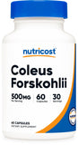 Nutricost frasco frente mostrando etiqueta y cantidad 60 cápsulas para dosificación clara