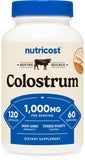 Nutricost frasco frontal mostrando 120 cápsulas y etiquetado claro