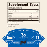 Nutricost primer plano de textura del polvo para mezcla fácil