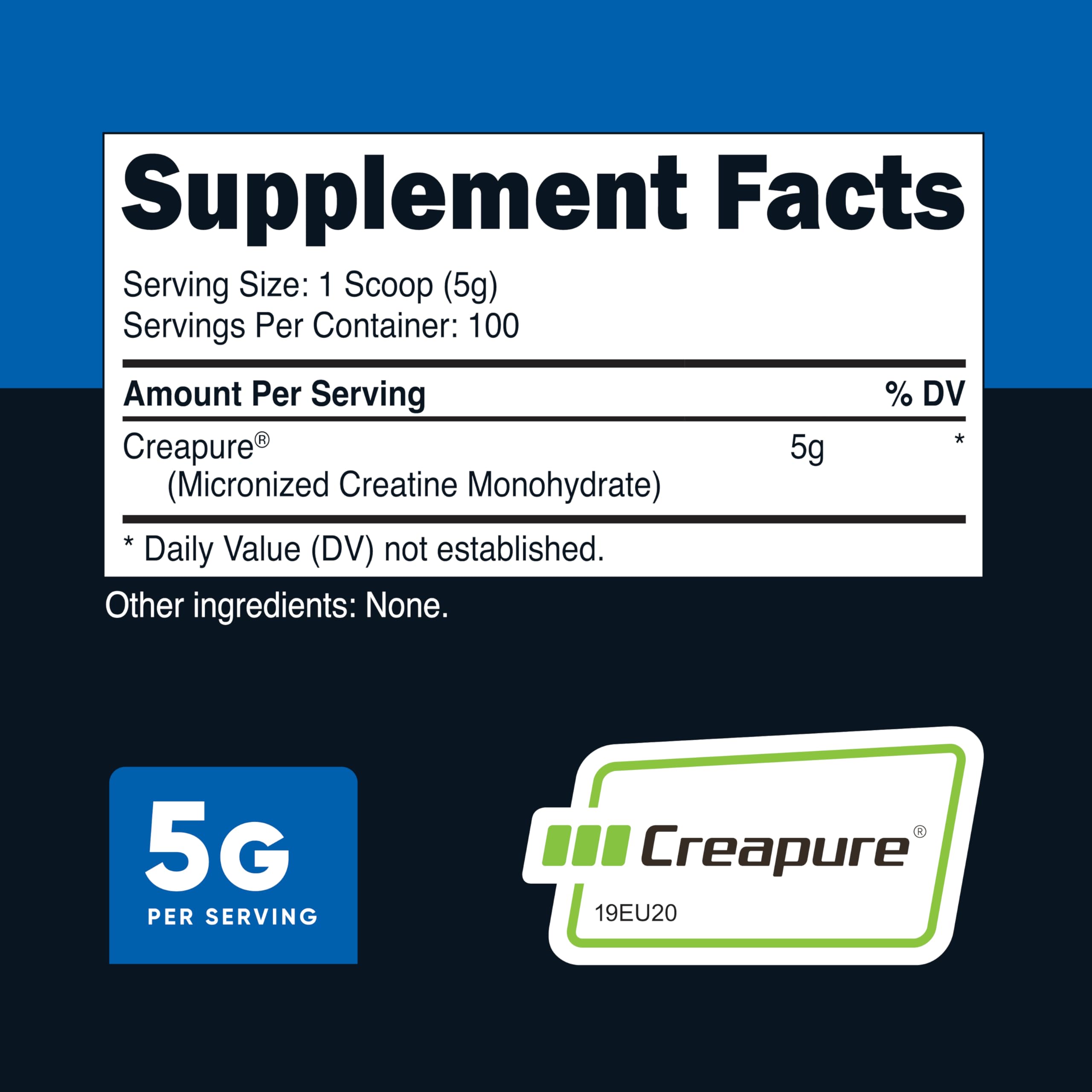 Nutricost Creapure primer plano del polvo fino para mezcla rápida y disolución eficiente