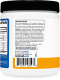 Nutricost creatine energy envase junto a mano para comparación de tamaño