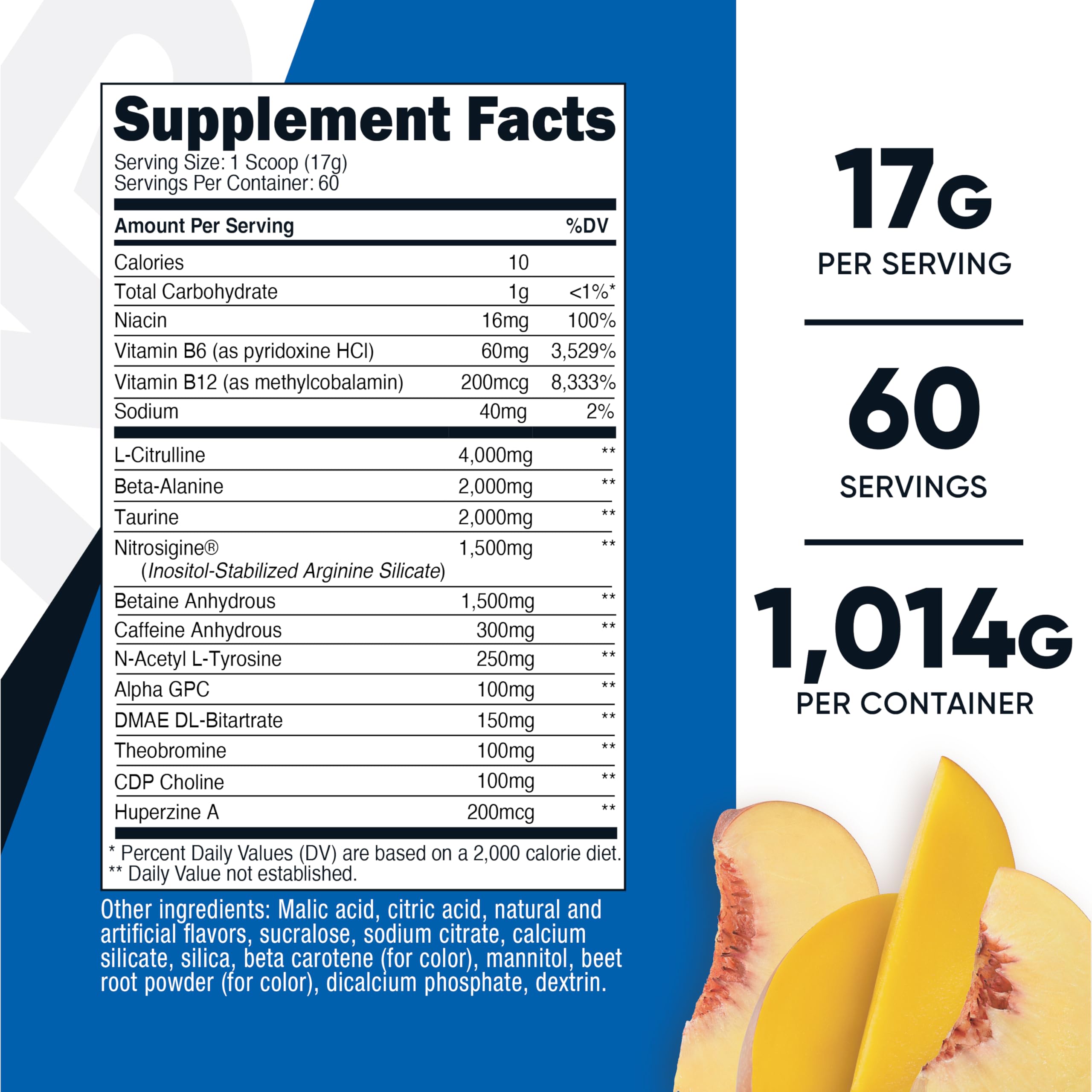 Nutricost cuchara con polvo para servir 17 g, visualiza la porción exacta