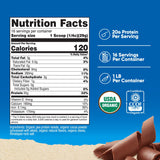 Nutricost cuchara con polvo chocolate para porciones precisas