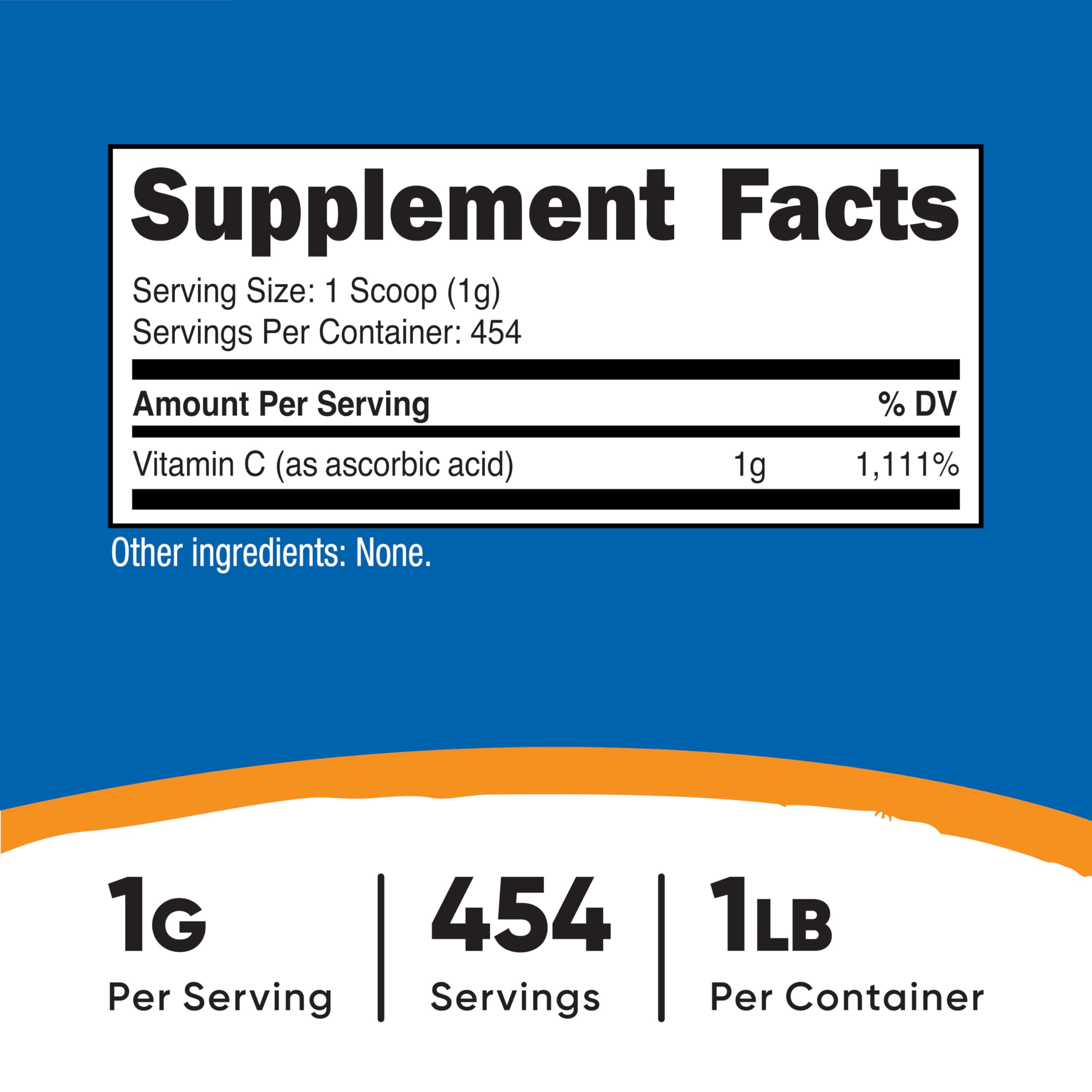 Nutricost cuchara dosificadora de 1 g incluida para medición precisa