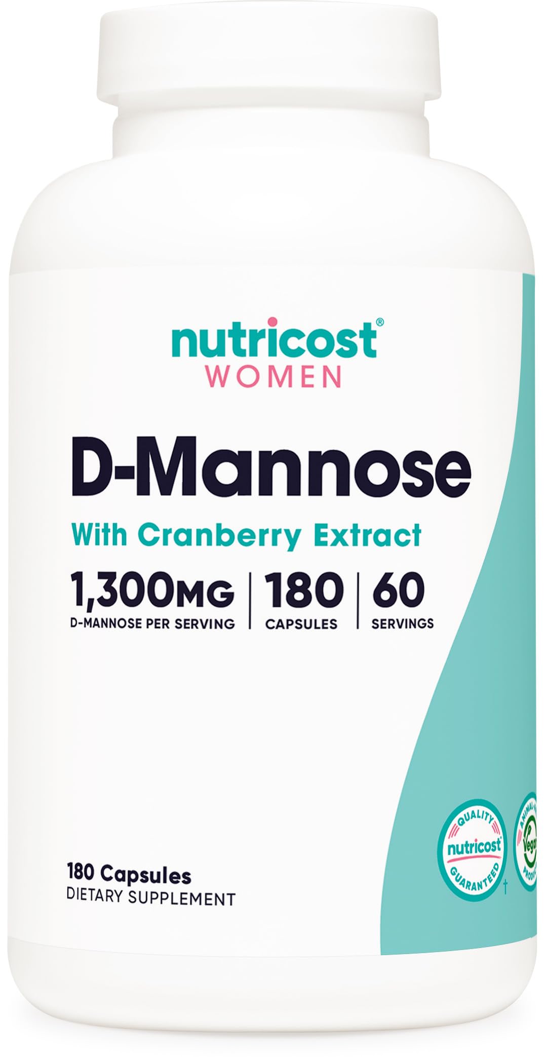 Nutricost frasco frontal mostrando etiqueta clara y beneficios visibles