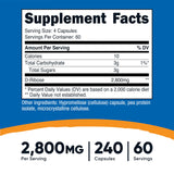 Nutricost primer plano de cápsula que muestra textura y calidad