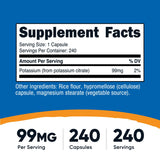 Nutricost close-up de cápsula que muestra superficie y facilidad de deglución