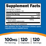 Nutricost cápsula vegetal en primer plano, fácil de tragar y dosificada