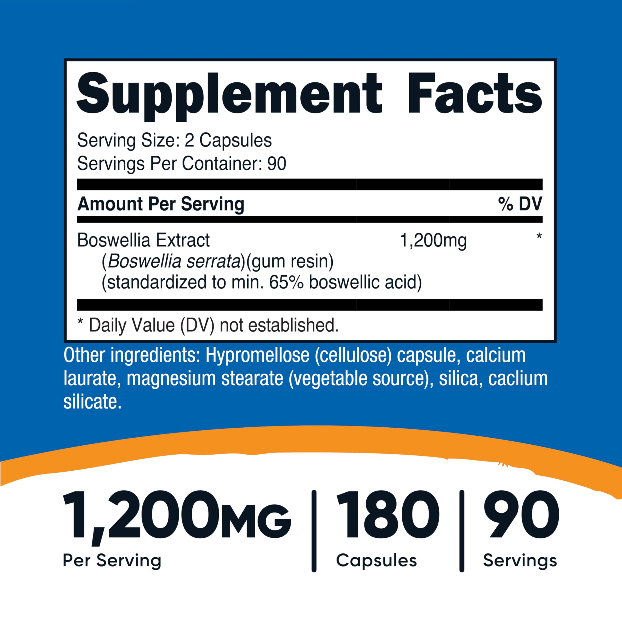 Nutricost etiqueta con ingredientes y concentración, transparencia de producto