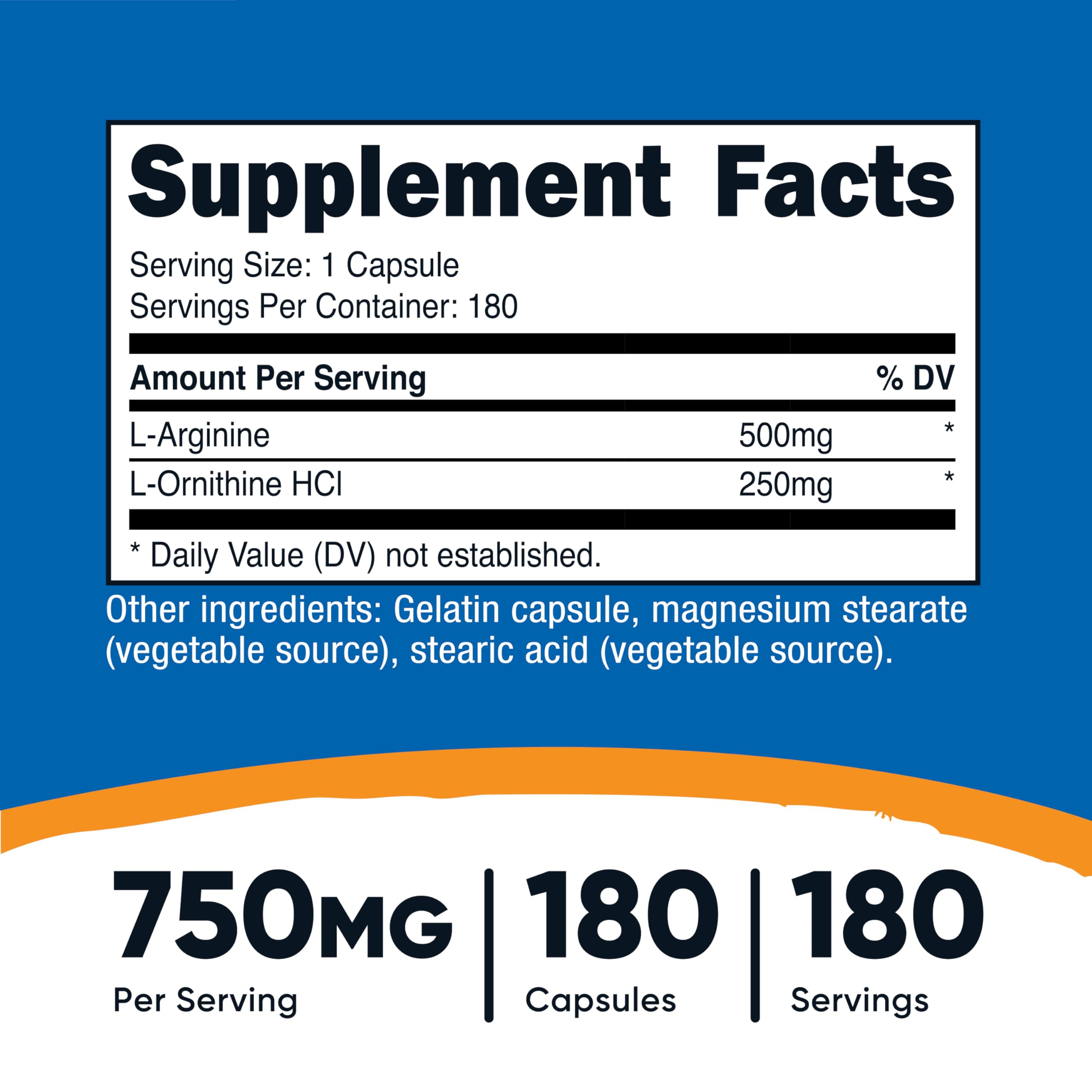Nutricost detalle de etiqueta con ingredientes y certificaciones visibles