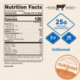 Nutricost textura del polvo concentrado sin sabor para mezclas suaves