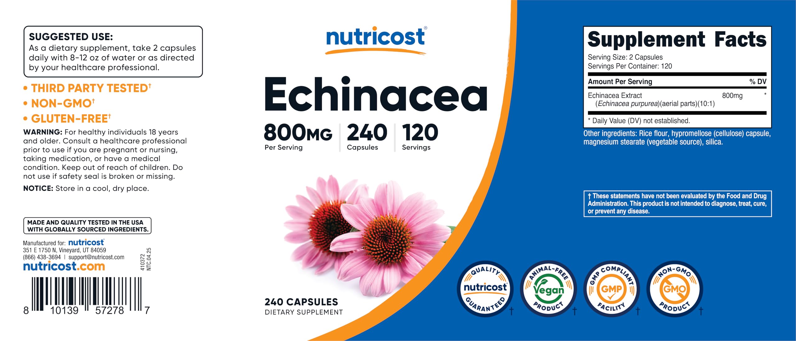 Nutricost frasco sobre mesa junto a frutas, sugiere integración diaria saludable