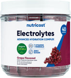 Nutricost paquete frontal uva mostrando 40 stickpacks y conveniencia